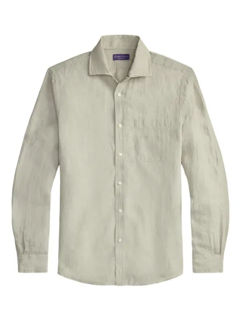Ralph Lauren Purple Label long-sleeve pocket shirt Grey 790P11081004