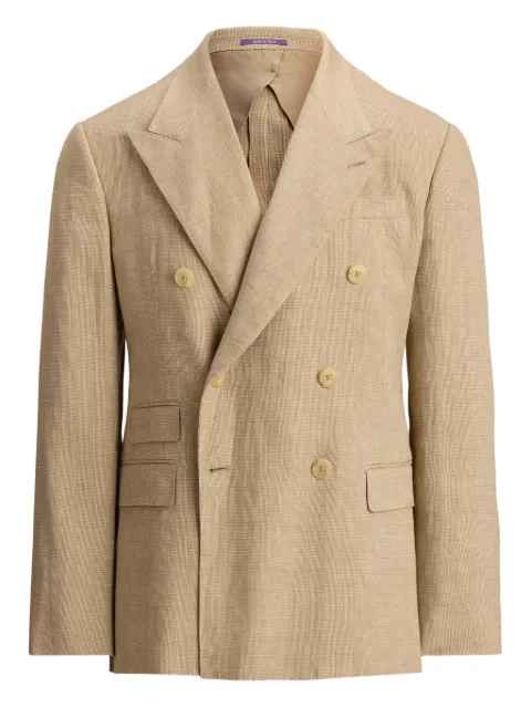 Ralph Lauren Purple Label double-breasted blazer Neutrals 798P11425001