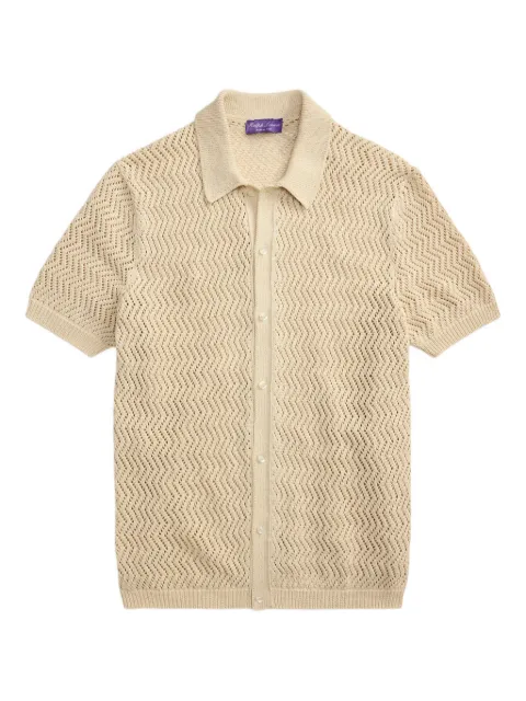 Ralph Lauren Purple Label short-sleeve shirt Neutrals 790P05455002