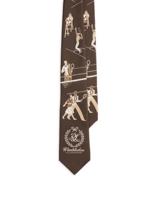 Ralph Lauren Purple Label tennis tie Brown 791P14319001