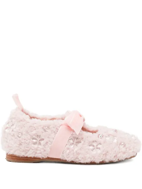 ROCKFISH x Susan Fang furry ballet flats Pink SF1SHBF3FL001PINKPK