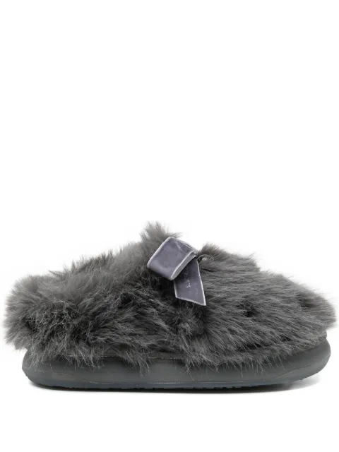 ROCKFISH x Susan Fang furry mules Grey SF1SHBF3MU001GREYGY