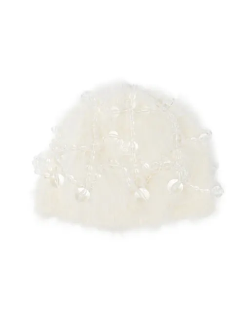 ROCKFISH x Susan Fang furry bubble hat Neutrals SF1ACBF3HA001WHITE