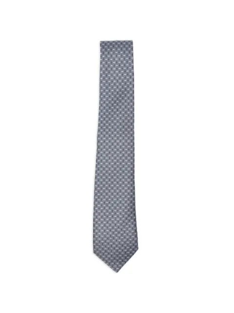 Canali geometric-pattern tie Blue HJ04552