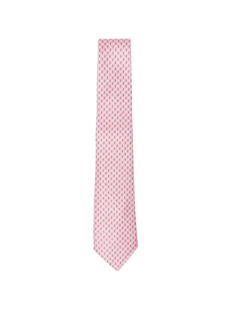 Canali geometric-pattern tie Pink HJ04552