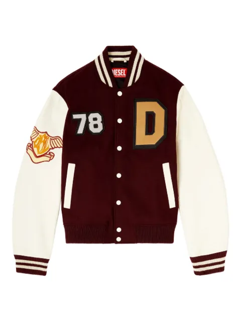 Diesel L-Arry-Cp patches-embroideries jacket Red A236050LHAL