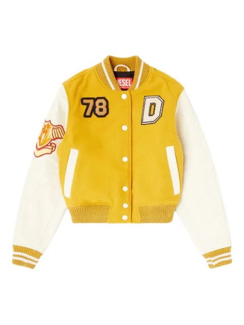 Diesel L-Real-Cp phoenix-embroidered jacket Yellow A235940LHAL