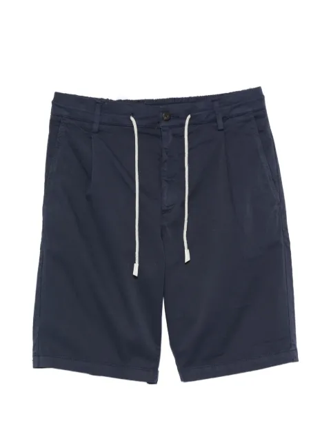 Eleventy drawstring pleated-front shorts Blue M75BERG04TET0G002