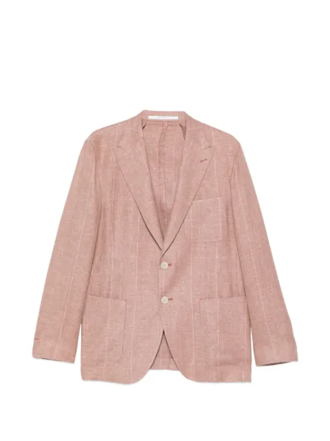 Eleventy check button blazer Pink M75GIAK03BTCCTES0M001