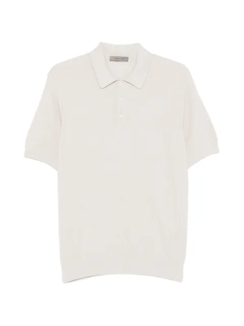 Corneliani waffle-knit polo shirt Neutrals 27M5602725188