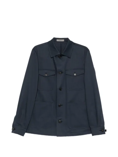 Corneliani buttoned pocket overshirt Blue 27XL532714200