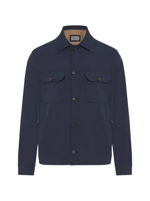 Corneliani buttoned flap-pocket jacket Blue 27LI232718523