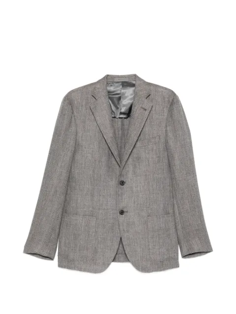 Corneliani herringbone-patterned blazer Grey 27XG762716319