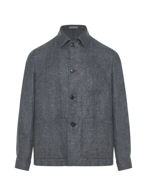 Corneliani button pocket shirt jacket Grey 27XL502718258