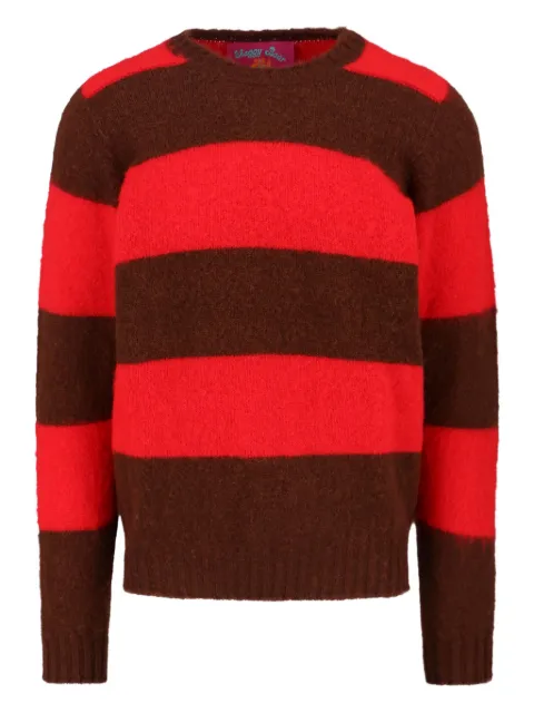 Howlin' Shaggy Bear wool sweater Red SHAGGYBEARCHUNKYSTRIPES