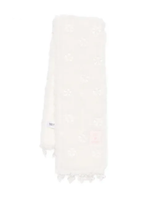 ROCKFISH x Susan Fang bubble-flower scarf White SF1ACBF3MF001WHITE