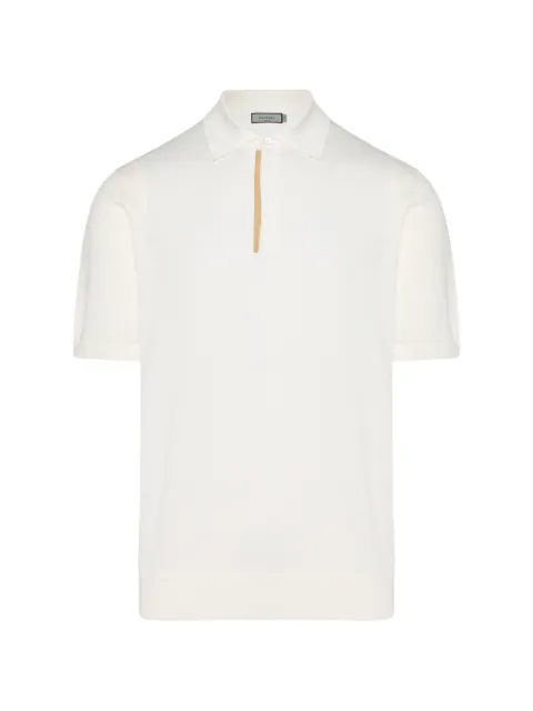 Canali short-sleeve polo shirt White C1049MK02054