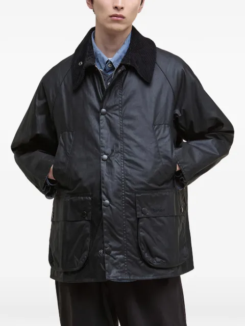 Barbour gorduroy collar cotton jacket Black MWX1679BK91A