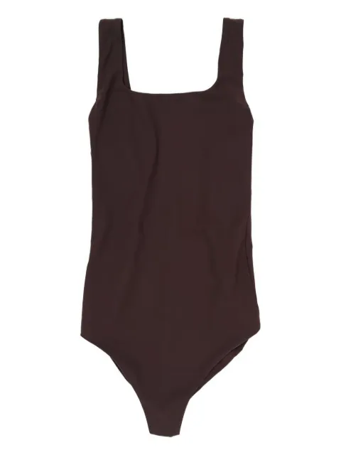 Jil Sander square-neck swimsuit Brown J40SD0113J20011