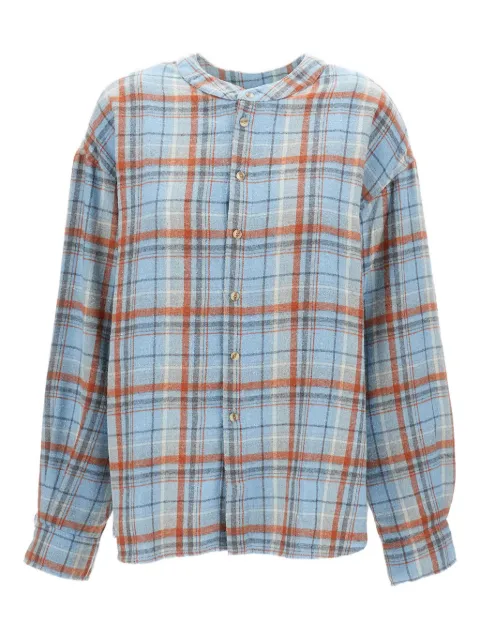 EPL collarless shirt Blue ZEMSH001BLUE