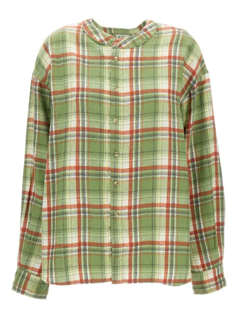 EPL check long-sleeve shirt Green ZEMSH001GREEN