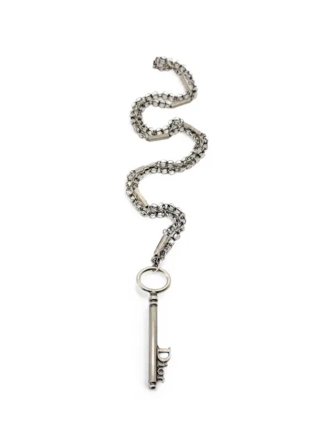 Christian Dior Pre-Owned 2000s Galliano key pendant necklace Silver CDKEYNKL