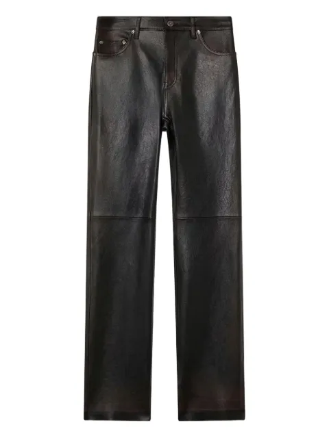 Golden Goose pants in nappa with aged-finish Red GWP02555P002301