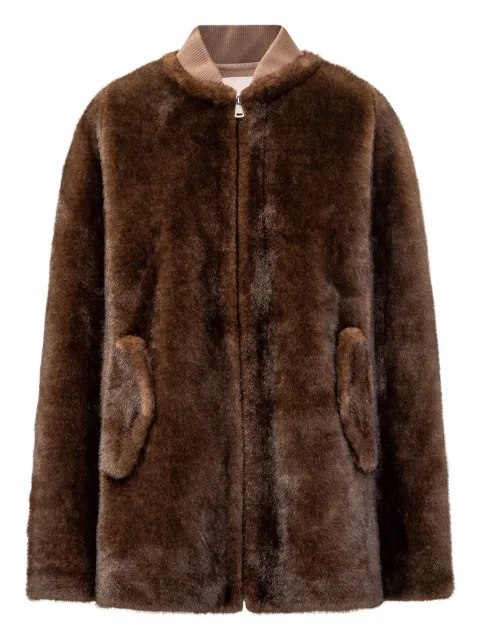 VALENTINI 1972 textured jacket Brown 3112