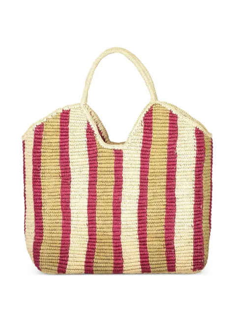 AMOR Y MEZCAL striped tote bag Neutrals AYMBAGTWLCR