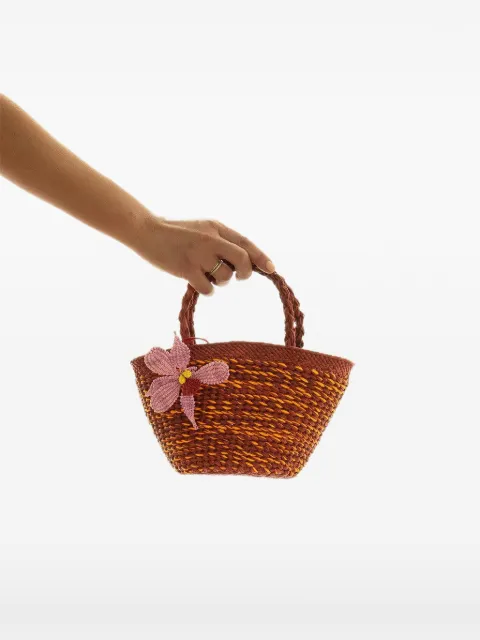 AMOR Y MEZCAL flower-detail tote bag Red AYMBAGECHBG