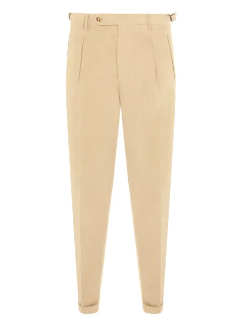 Berwich pleated trousers Neutrals RETROLONG