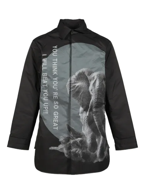 Yohji Yamamoto elephant-print jacket Black HLB559031A25