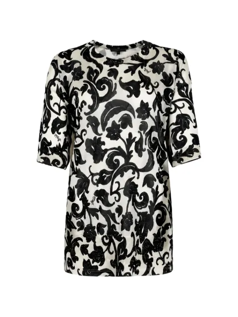 LIU JO pattern short-sleeve t-shirt Black WA6422MA71N