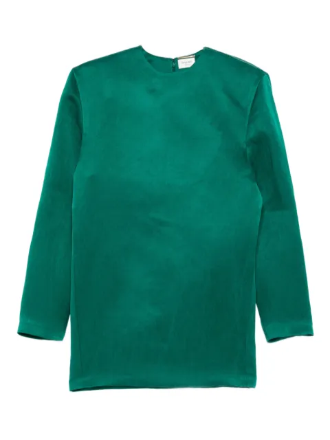 Saint Laurent long-sleeve mini dress Green 848977Y5J30