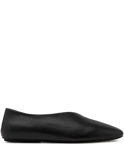 Marsèll Strascico calf leather ballerina flats Black MW8900P015