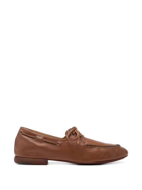 Marsèll Mandolo lace-up stitching loafers Brown MM4895P011