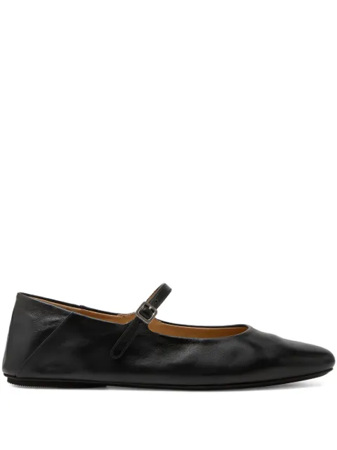 Marsèll Strascico buckle-strap ballerina shoes Black MW8526P015