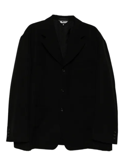 Black Comme Des Garçons wool gabardine blazer Black 1PJ022