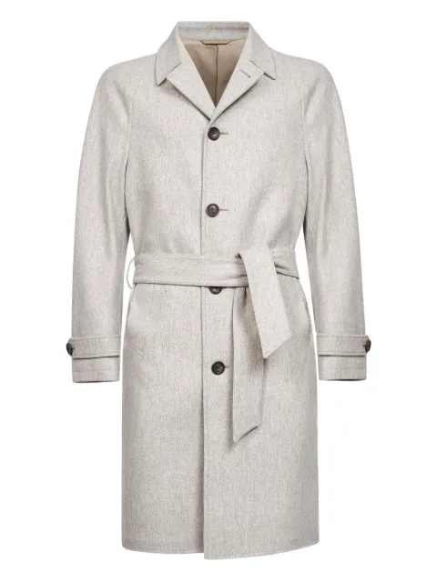 D4.0 belted coat Grey 202501SABBIA