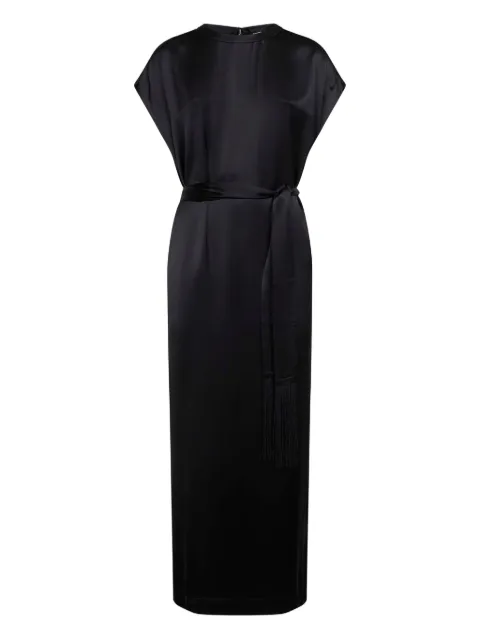 TOTEME crew satin dress Black 261WRD0310FB0546001