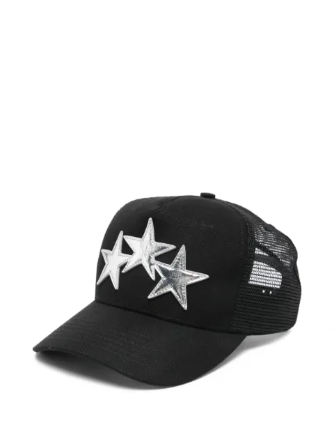 AMIRI 3 star metallic trucker hat Black AMSAHE1030