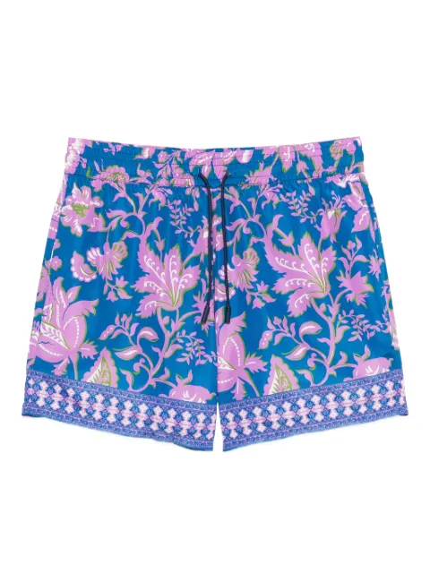 ETRO floral-print trim swim shorts Blue MRPB000299SPSG6
