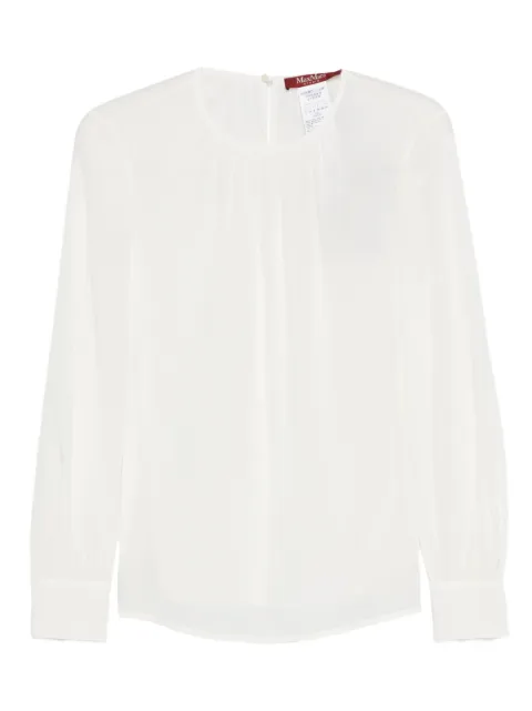 Max Mara Mstcolmo long-sleeve blouse White 2616111051600