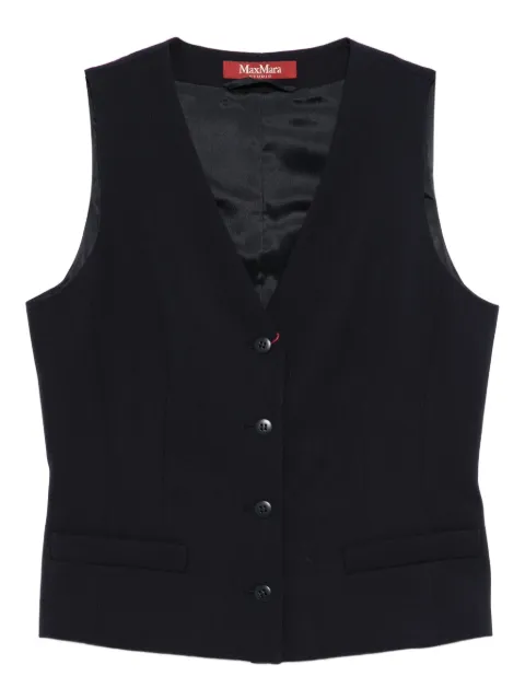 Max Mara buttoned V-neck gilet Blue 2616151011600