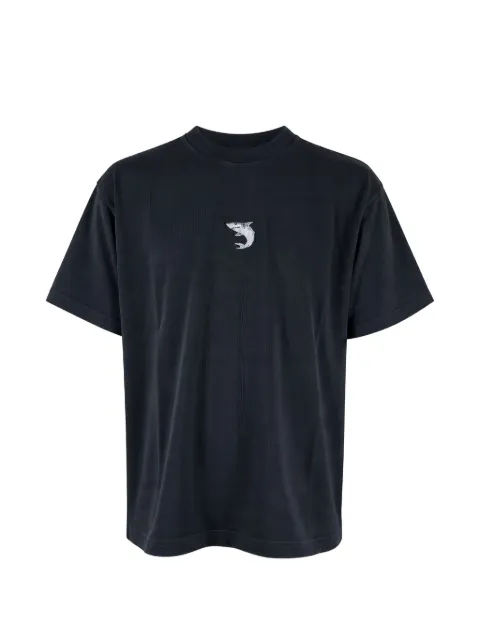 ALBERTO BRESCI shark-embroidered T-shirt Black BBT008007