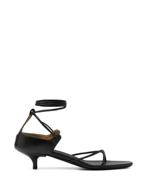 Marsèll Fiuto lace-up strap sandals Black MW8802P014