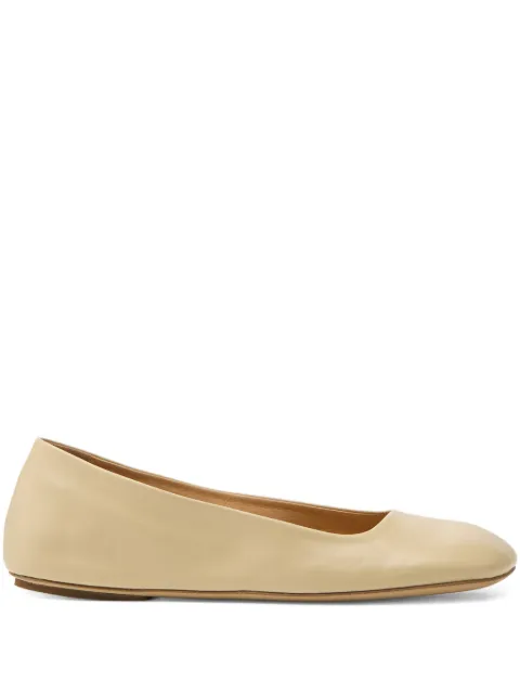 Marsèll Bama square-toe ballerina shoes Neutrals MW8430P015