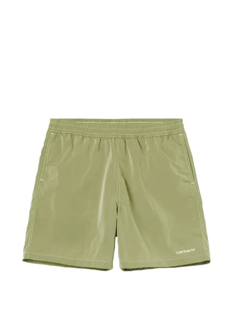 Carhartt WIP Canby logo-embroidered swim shorts Green I034570