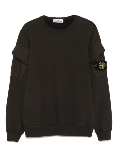 Stone Island pocket-detailed crew-neck sweatshirt Grey K2S156100008S0A20