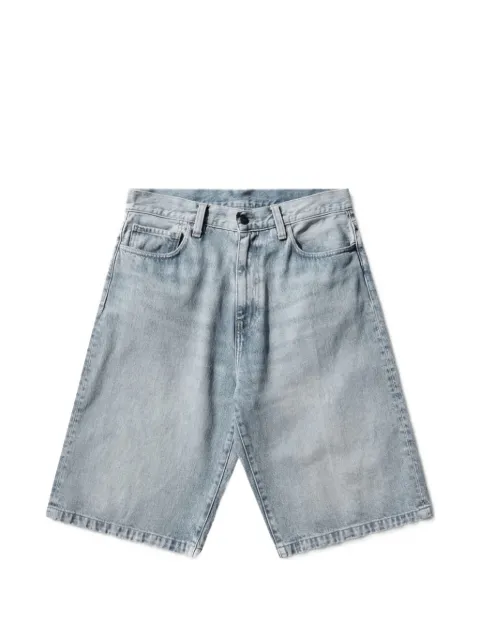 Carhartt WIP heavy bleached shorts Blue I036587